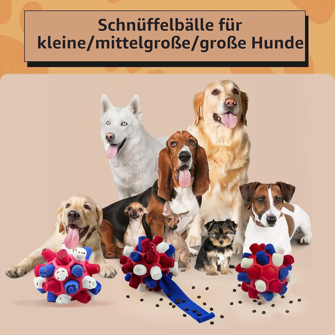 Schnüffelball für Hunde, Schnüffelteppich Schnüffelspielzeug Interaktive Hundespielzeug tragbarer Ha