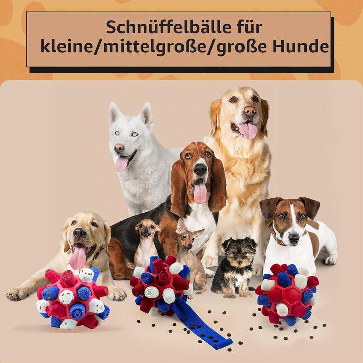 Schnüffelball für Hunde, Schnüffelteppich Schnüffelspielzeug Interaktive Hundespielzeug tragbarer Ha