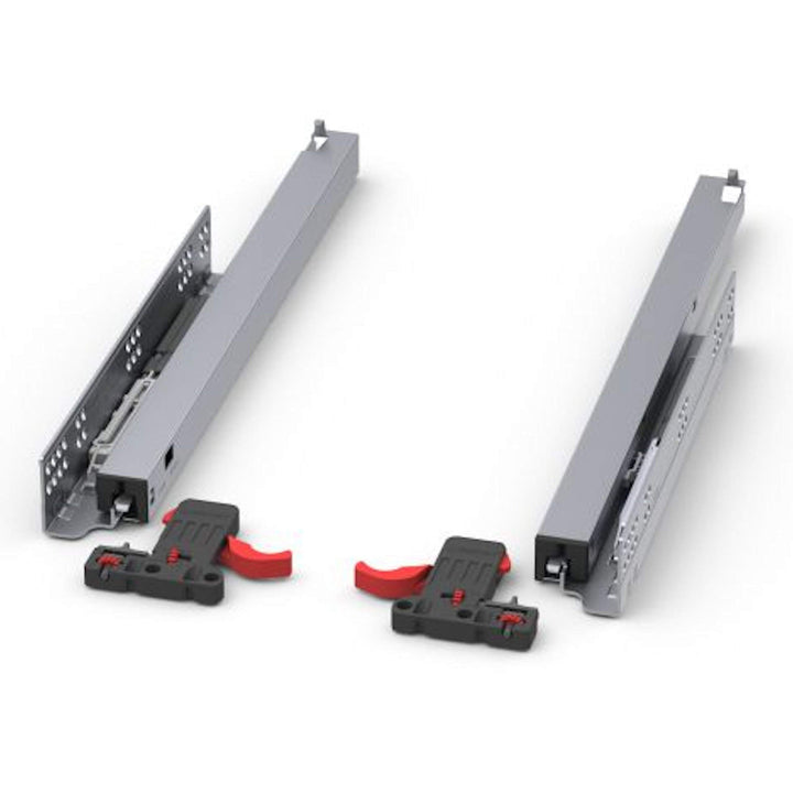 SOTECH 1 Paar Smart Slide Vollauszüge UV4-40-K2D-L400-SC für Holzschublade, 40 kg, 400 mm mit Soft-C