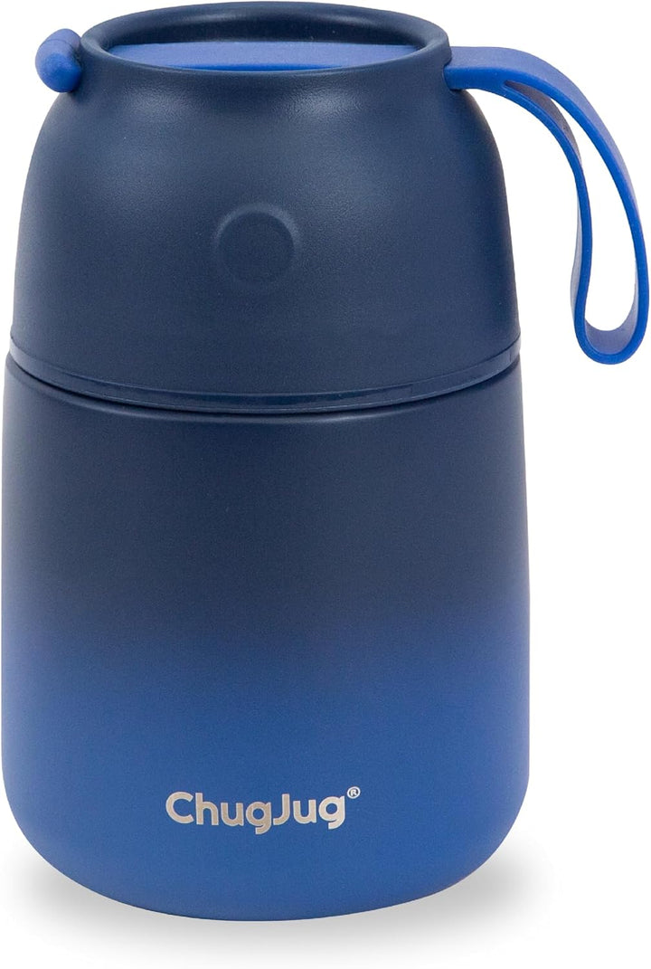 Thermobehälter für Essen 530ml, Edelstahl Thermobecher für Essen Warmhaltebehälter mit Löffel, Ausla
