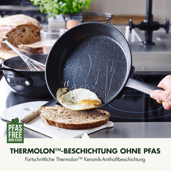 GreenPan Craft Hartanodisierte gesunde keramische Antihaft-Bratpfanne 20 cm, PFAS-frei, induktionsge