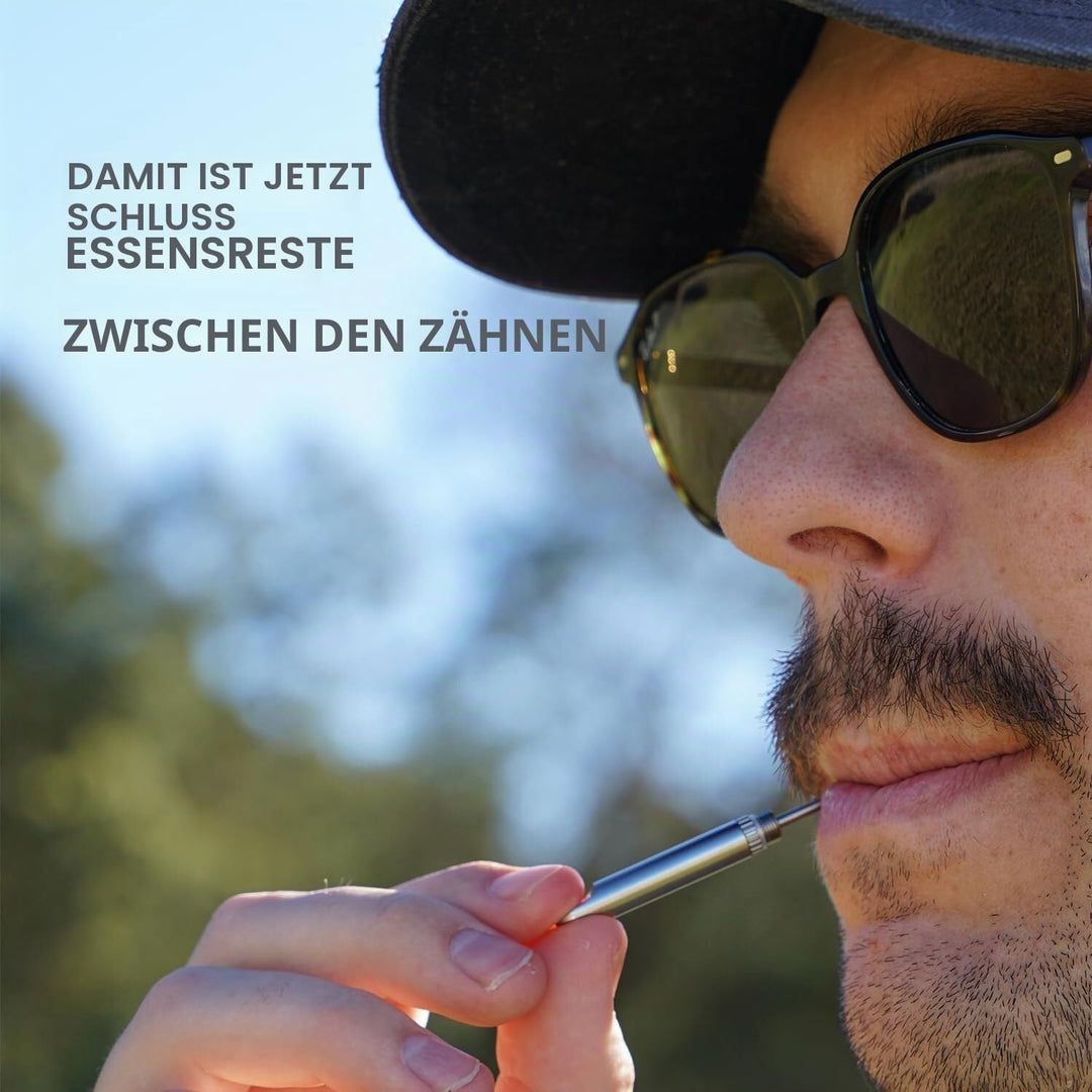 Micro tipick Outdoor Zahnstocher EDC Schlüsselanhänger Werkzeug Camping Picknick mit Schutzhülle Hal