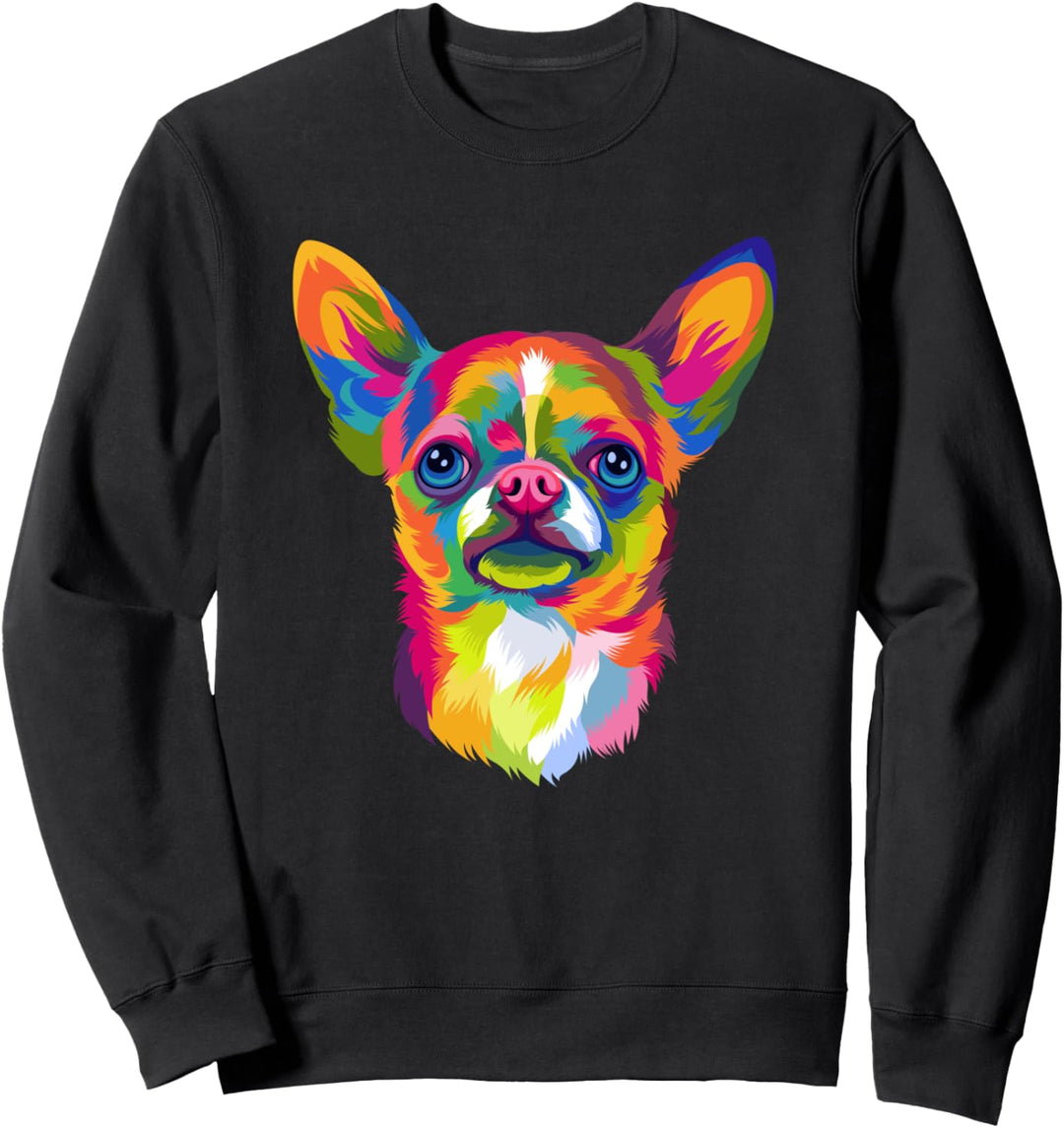 Pop Art Chihuahua Hund Frauen Männer Kinder Chihuahua Sweatshirt