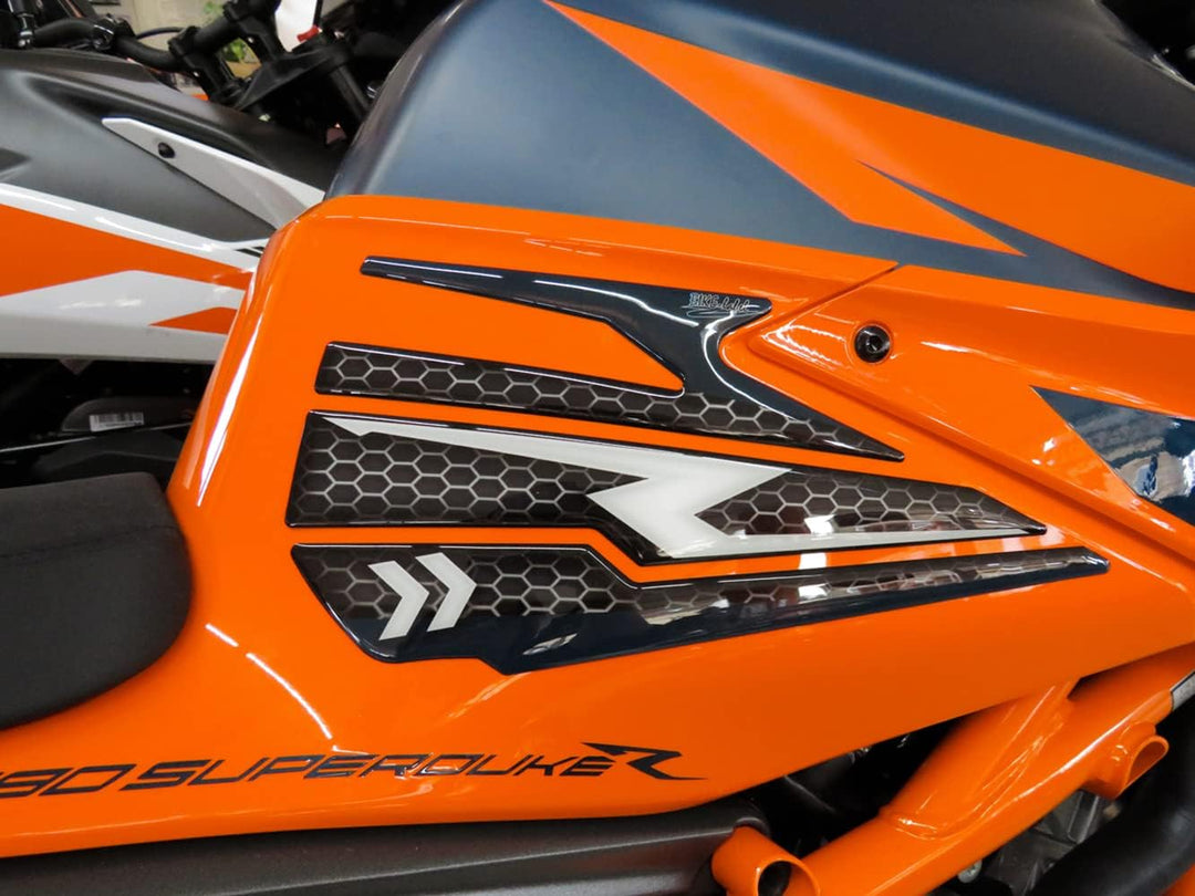 BIKE-label Tankpad Seitenpad kompatibel für KTM 1290 Super Duke R ab BJ 2020 X800464VA 1290 Super Du