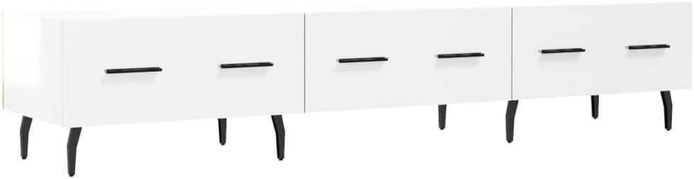 Tidyard TV-Schrank TV-Ständer TV-Möbel Mit 3 Schubladen Medienschrank 150 x 36 x 30 cm (B x T x H) F