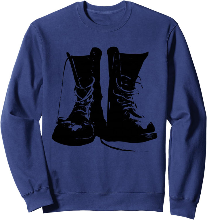 Grunge Rock Boots 90er Jahre Punk Rocker Band Mode Sweatshirt