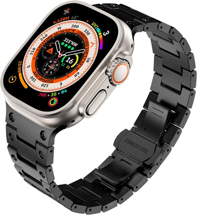 NewWays Metallband Kompatibel mit Apple Watch Armband 38mm 40mm 41mm,Edelstahl Gliederband Ersatzarm