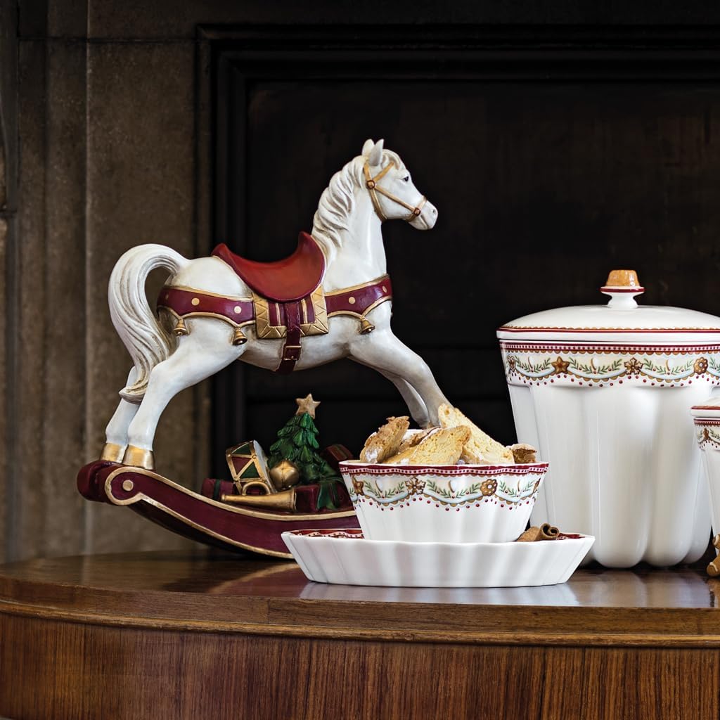 Villeroy und Boch - Winter Collage Accessoires Schaukelpferd XL, charmante Deko-Figur für die Festta