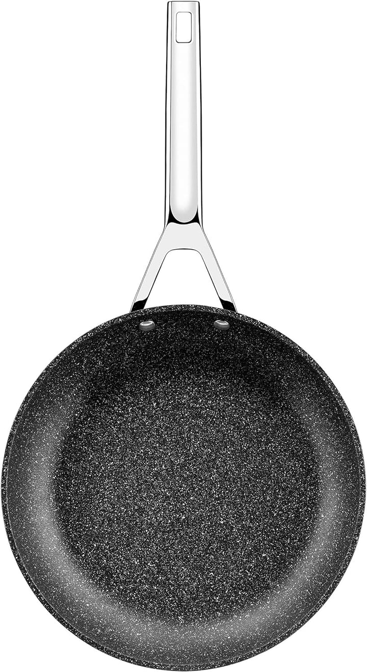 Monix Mineral - Pan 24 cm geschmiedetes Aluminium mit Antihaft, Steintyp, ohne PFOA, passende Indukt