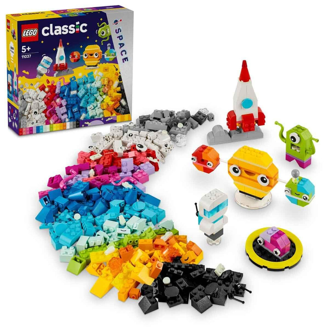 LEGO Classic Kreative Weltraumplaneten, baubares Sonnensystem-Modell für Kinder, Weltraum-Spielzeug