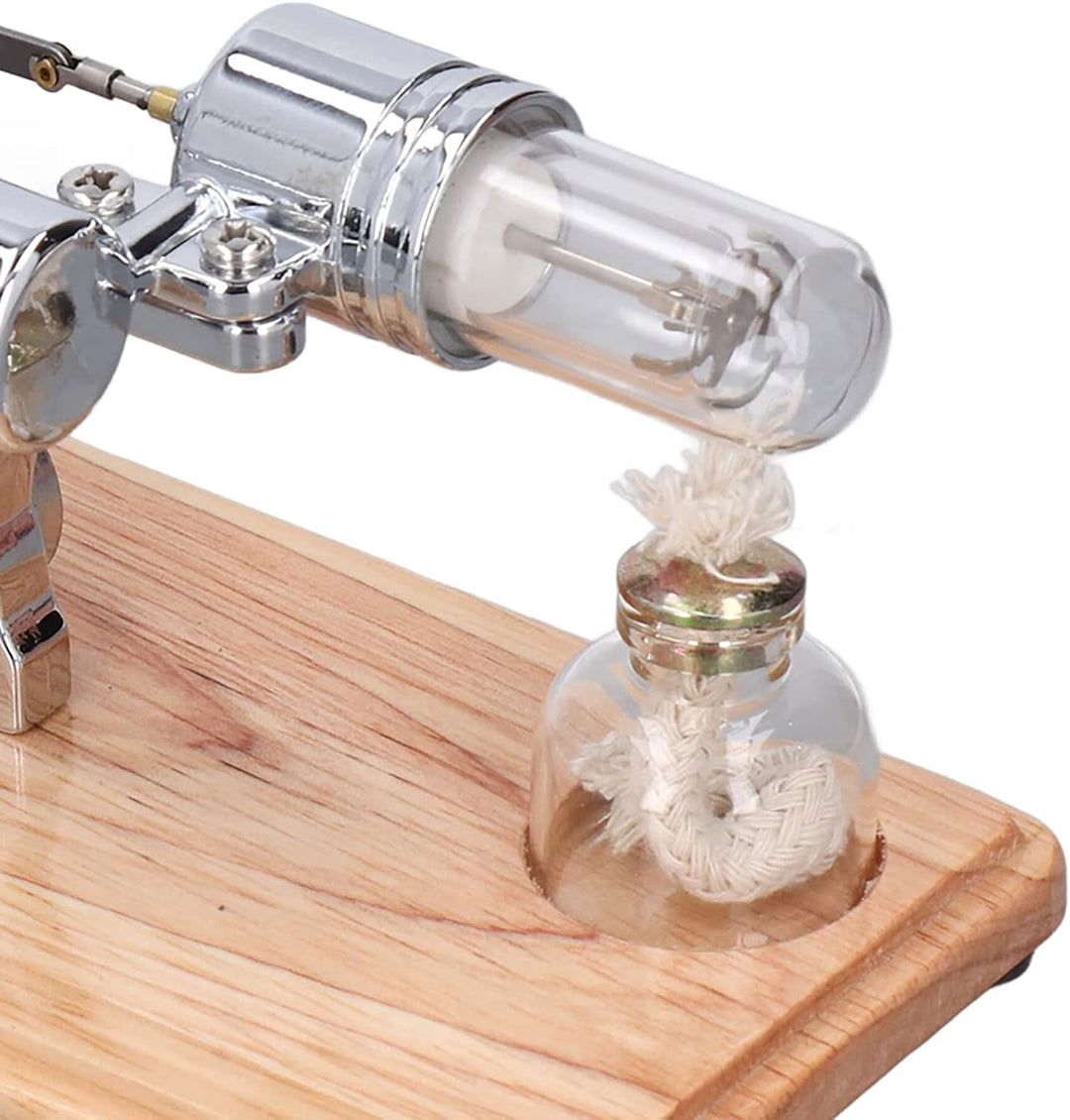 SALUTUYA Stirlingmotor-Modellbausatz, Dampfmaschine Stirlingmotor, Einfach zu Bedienende Mehrzweck-E