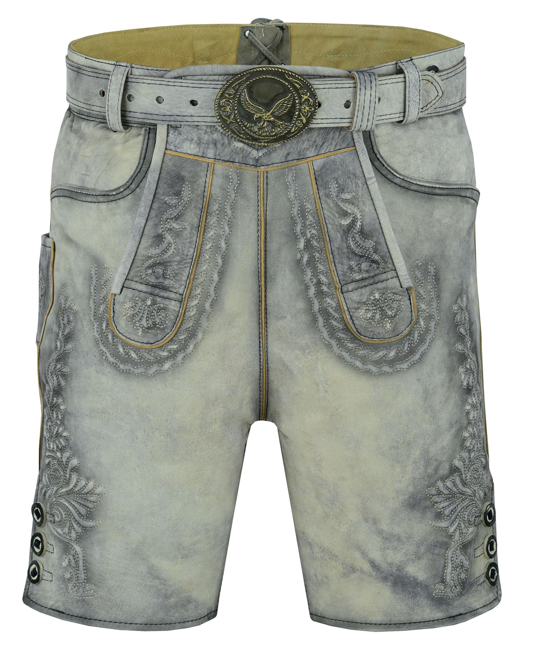 Sterling Sports Herren Trachten Lederhose Oktoberfest Trachtengürtel Bayern Braun Grösse 46-64 50 Ku