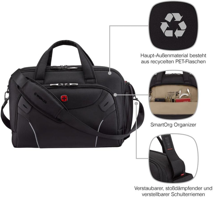 WENGER Cosmic Laptop-Tasche, Notebook, Tablet bis 10 Zoll, Organizer, Damen Herren, Büro Business-Re