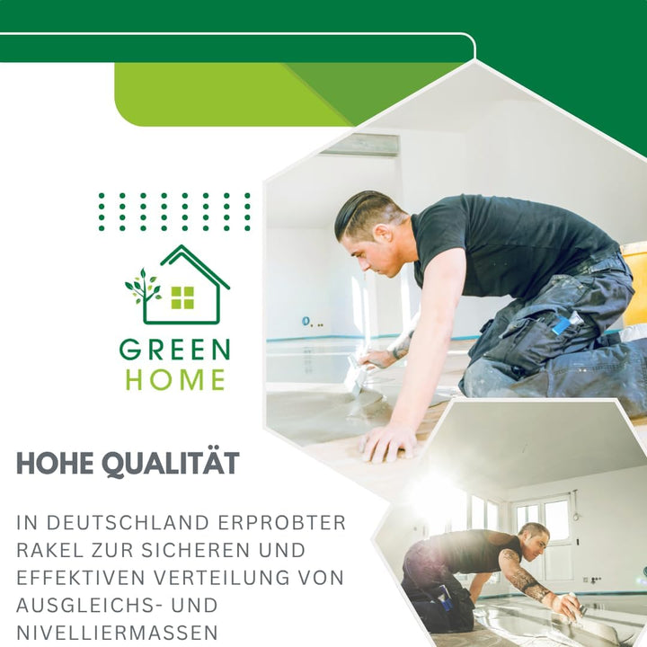 Green Home Grossflächenrakel - Stehrakel gezahnt mit Steckvorrichtung - Breite: 560 mm - Inklusive z