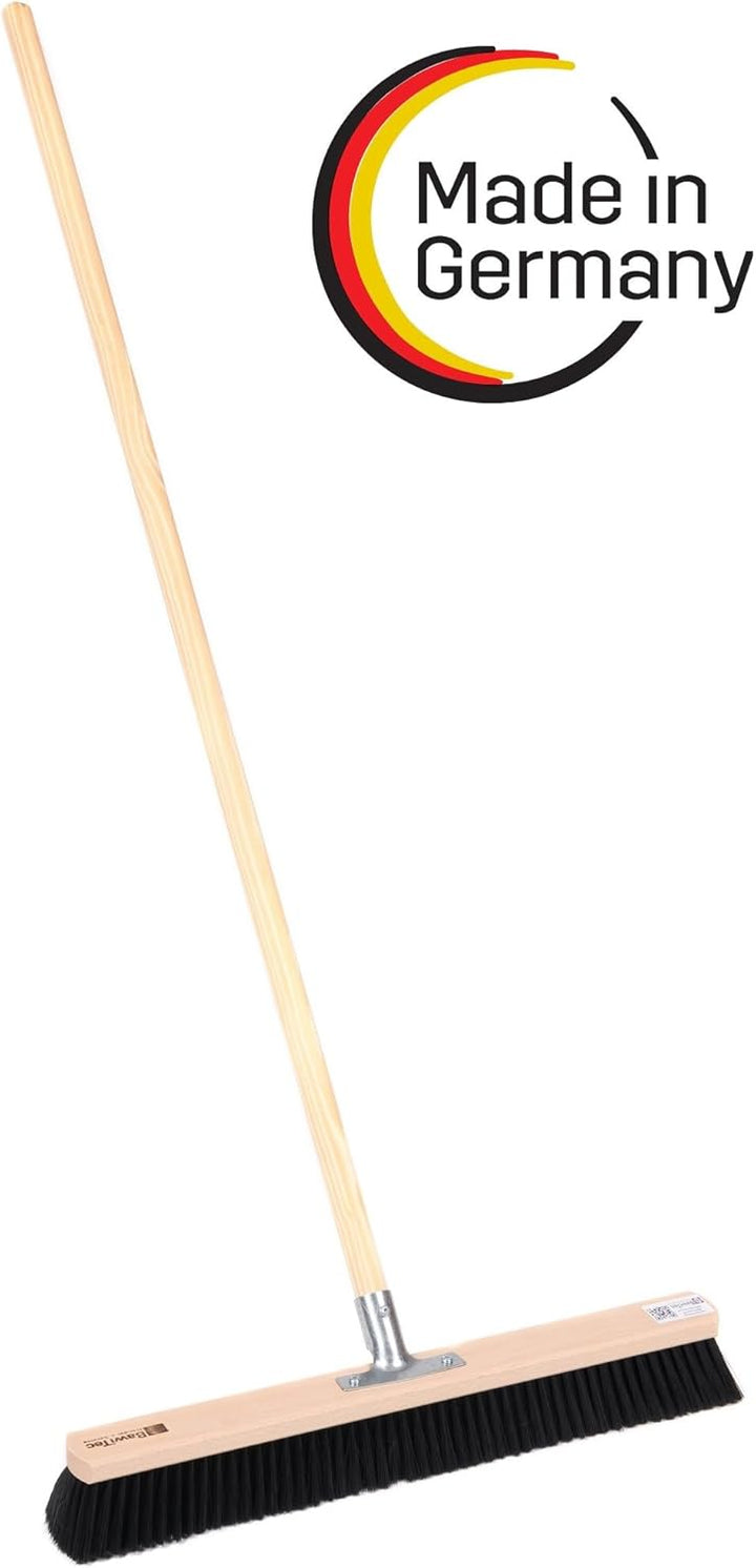 BawiTec Profi Saalbesen Grossraumbesen Kunsthaar-Borsten mit stabilem Stiel schwarz-weich (Breite 40