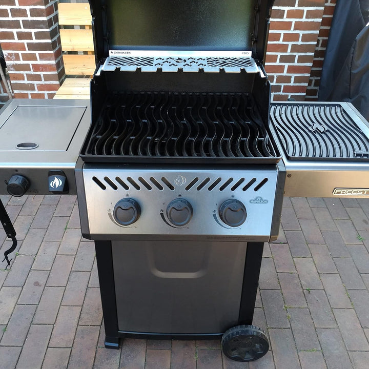 Grillrost.com Das Original Edelstahl Warmhalterost Multi-Station - Napoleon Rogue, Freestyle, Legend