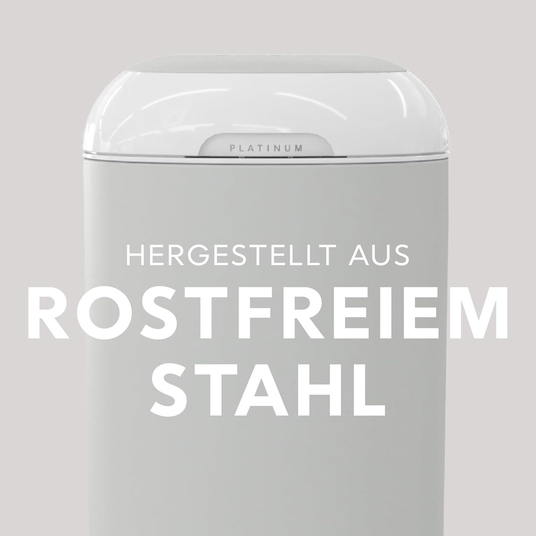 Diaper Genie Platinum Edelstahl Windeleimer mit Fusspedal, neuartiges System mit abreissbaren Beutel