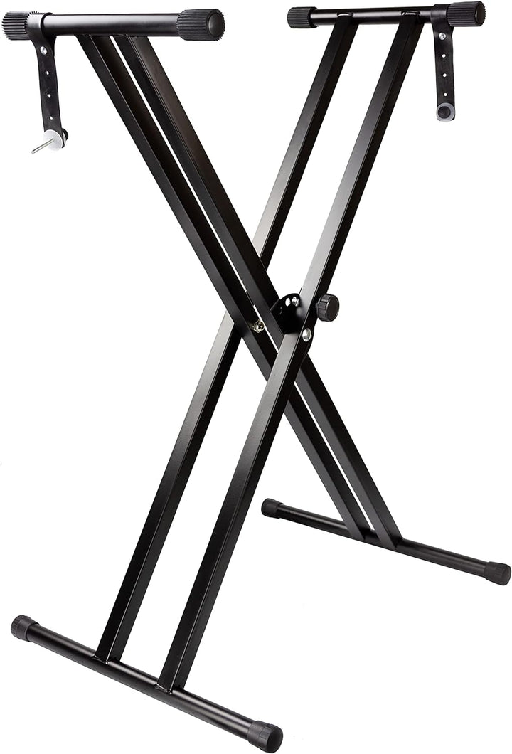 Roland DP-10 Dämpfer-Pedal & RockJam Double Braced Adjustable Keyboard Stand with Locking Straps