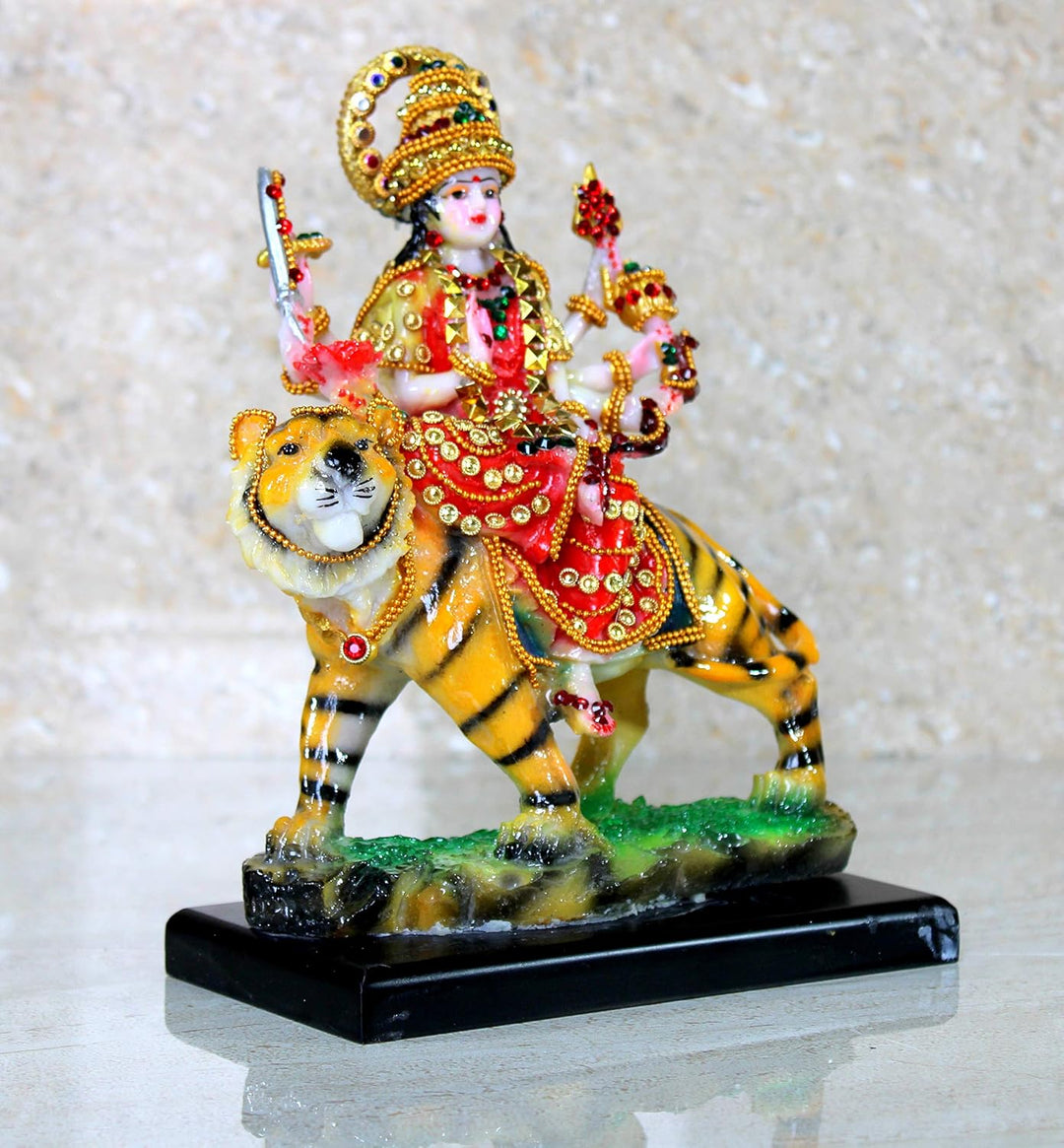 Esplanade Maa Durga MATA Rani Idol Statue Murti Moorti für Zuhause Mandir (6,5 x 8 Zoll)… 8 Inches,