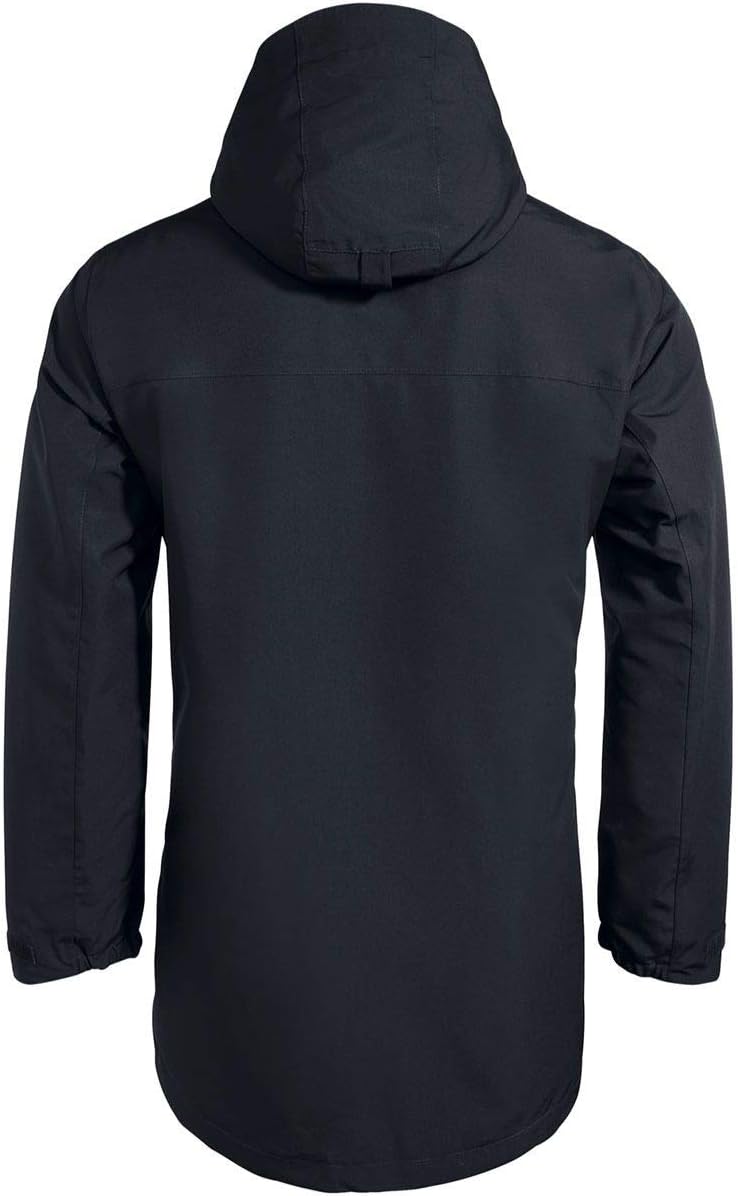 VAUDE Men's Idris Wool Parka - Winterparka Herren - wasserdicht M Schwarz, M Schwarz