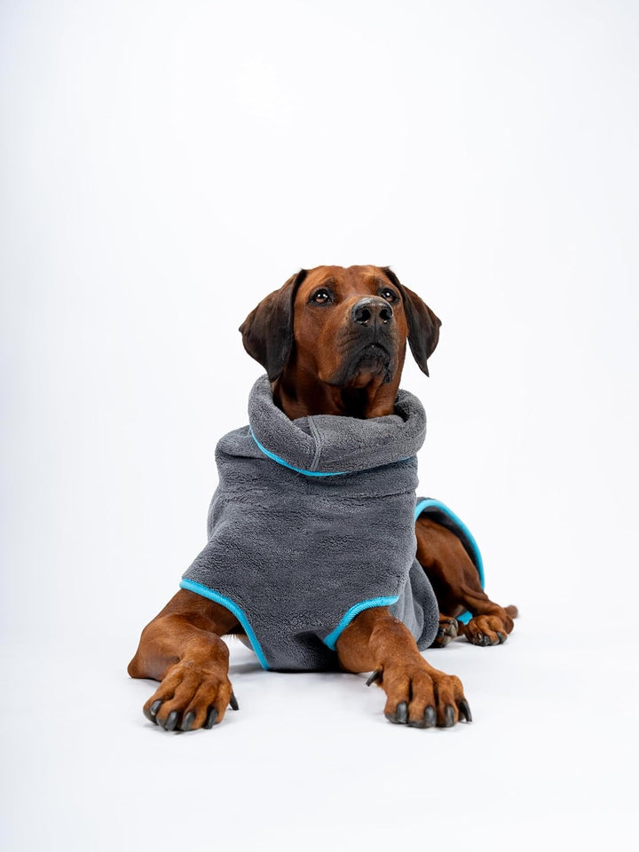 TrendPet Dampfhund Premium Bademantel für Hunde, Supersaugfähig und in 11 Grössen verfügbar - Passen