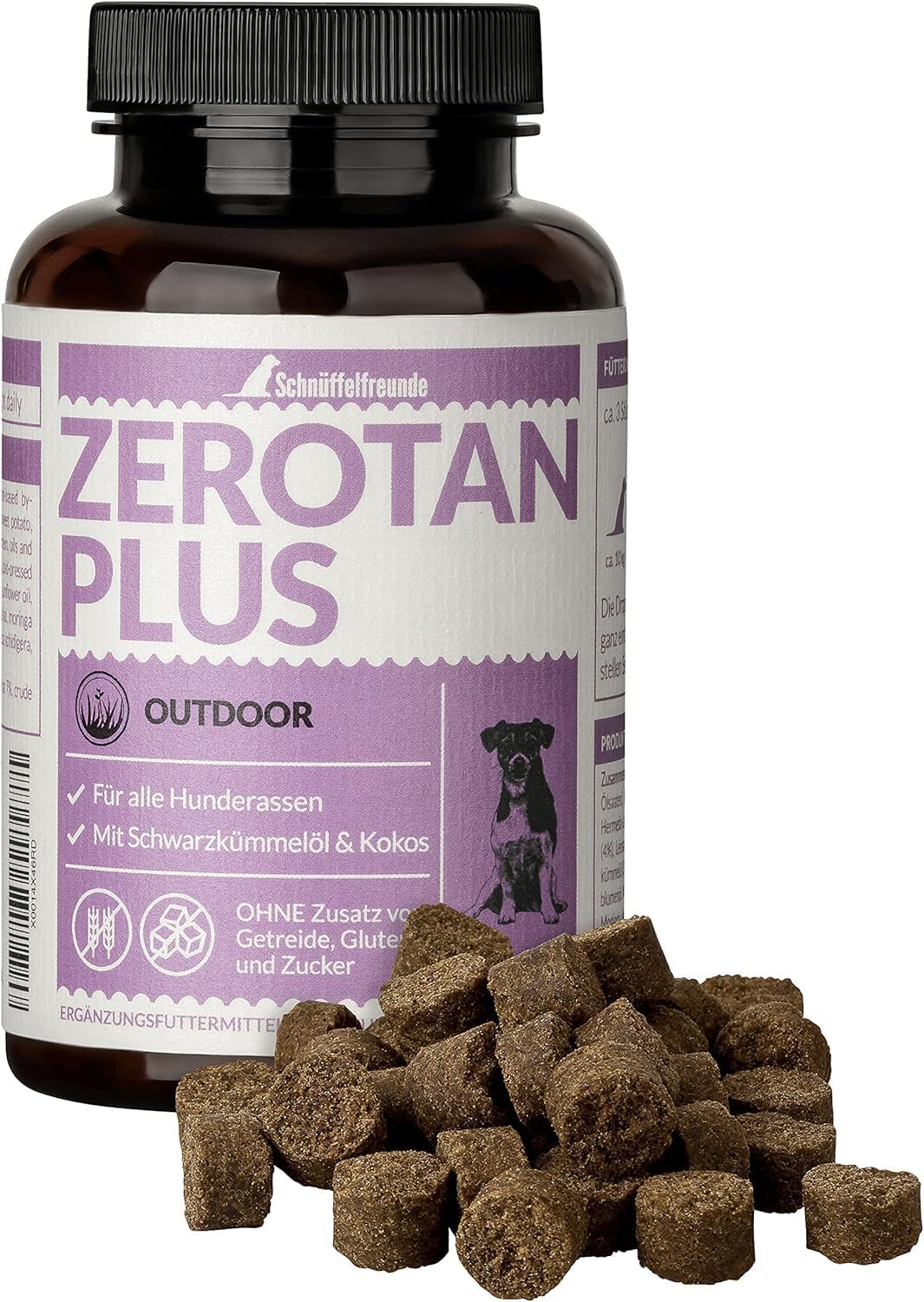 Zerotan Plus I Mit Schwarzkümmelöl und Kokosöl - Z-Snack für Hunde (150g - ca. 180 Stück), 150g - ca