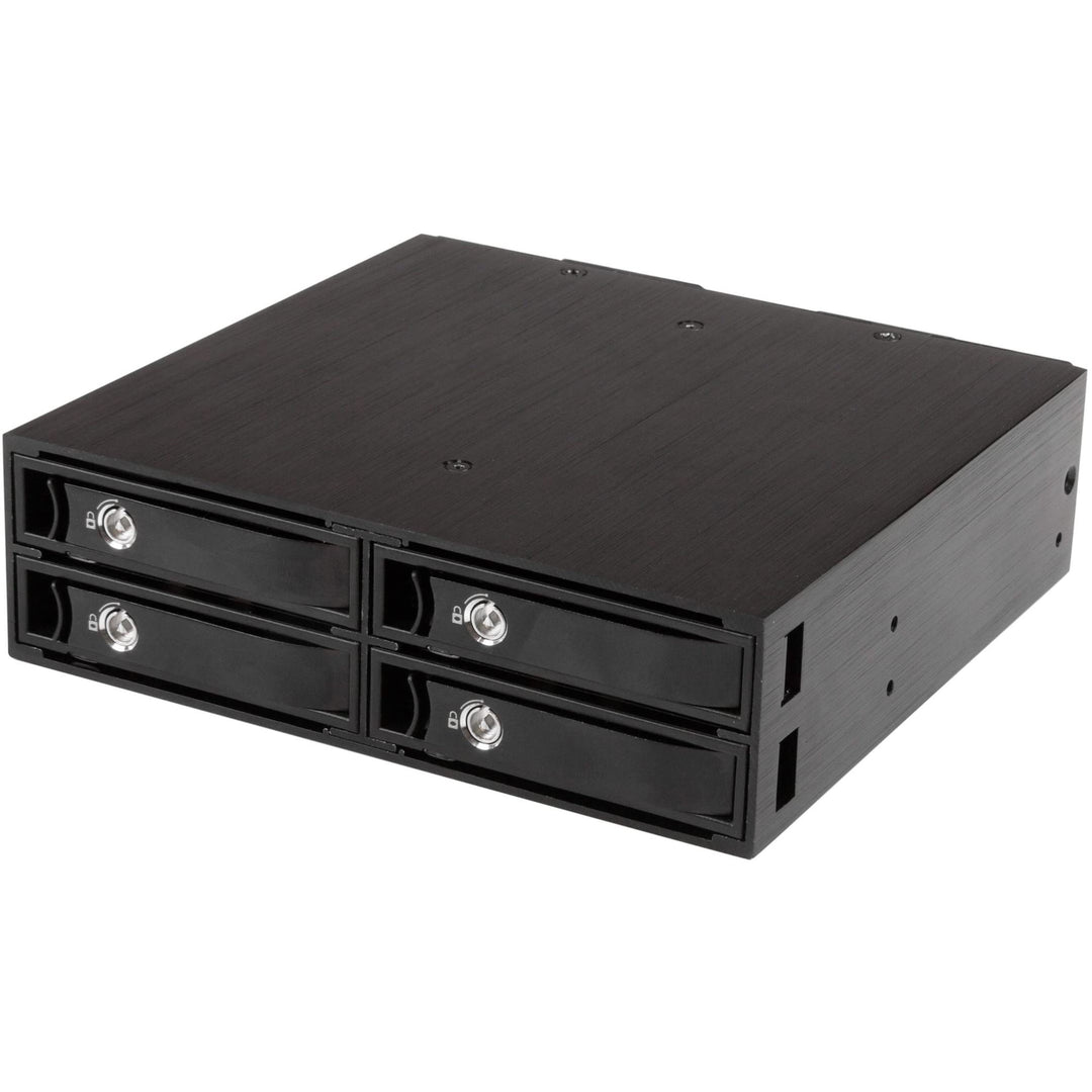 StarTech.com 4x Festplatten Wechselrahmen für 2,5 Zoll SATA / SAS Laufwerke - Mobile Rack Backplane
