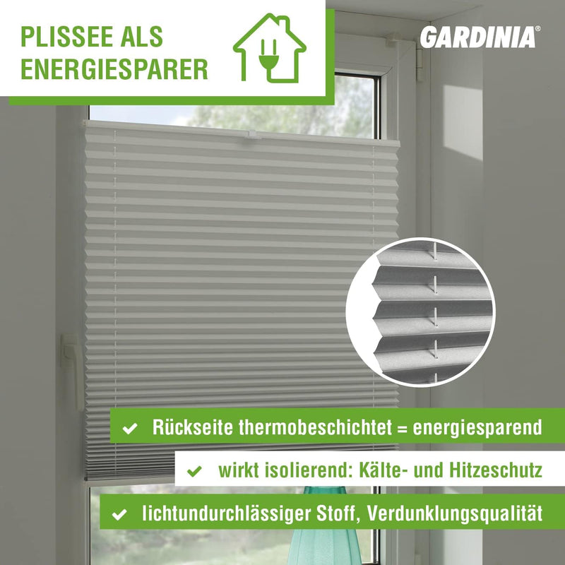 Gardinia Plissee, Kunststoff, Elfenbein, 70 x 130 cm 70 x 130 cm Elfenbein, 70 x 130 cm Elfenbein