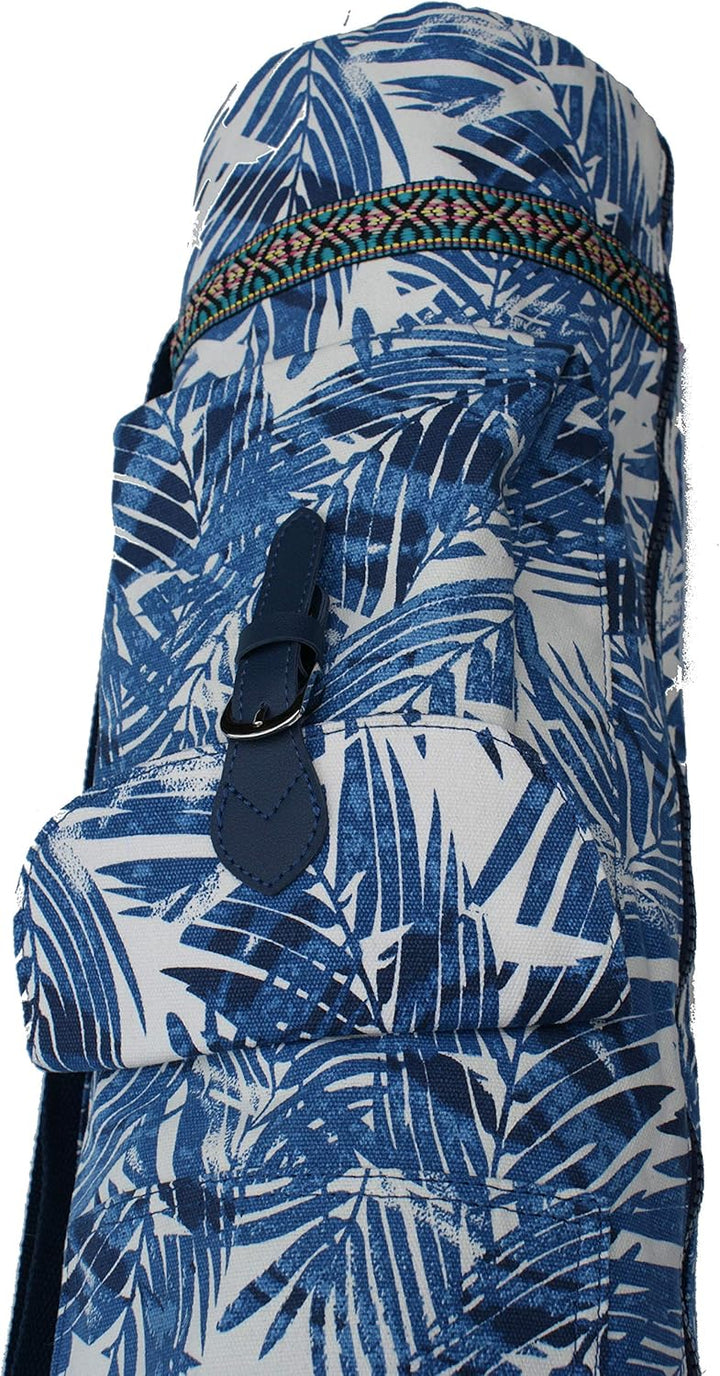 ROBSON Yogatasche aus Baumwolle extra Gross für Yogamatte, Yogazubehör Gym Tasche Rucksack Tragetasc