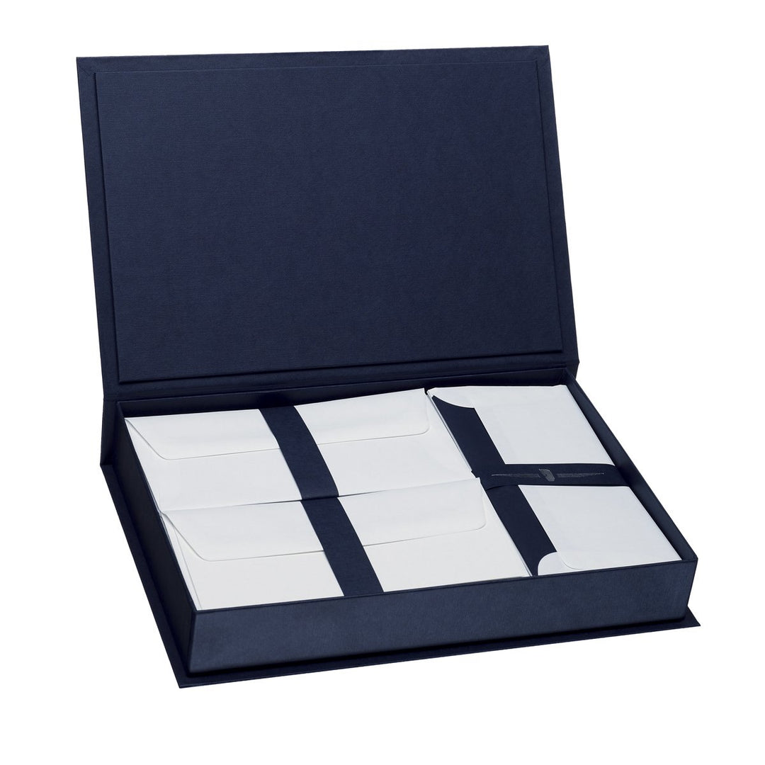 Rössler 1051831009 - Paper Royal - Briefpapierkassette, 40/10/50, A4/DL/DL, blau/weiss Briefkassette