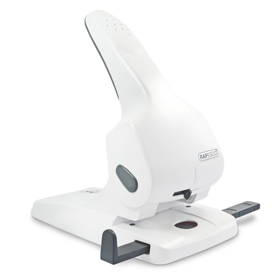 Rapesco 1383 Zero-65 Hochleistungslocher, 65 Blatt Stanzkapazität, Weiss, Weiss