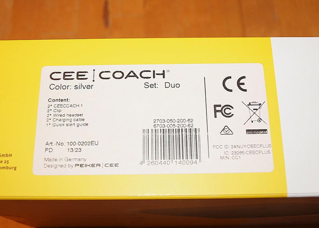 Ceecoach Duo Set Silber + Transporttasche Silber Duo Set + Transporttasche, Silber Duo Set + Transpo