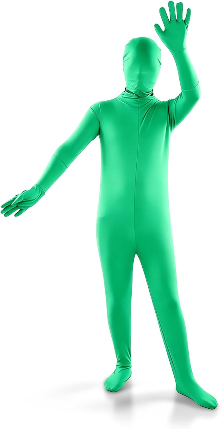 Green Screen Bodysuit Für Fotografie, Ganzkörper Anzug Ganzkörper-Split-Design Für Fotografie Film V