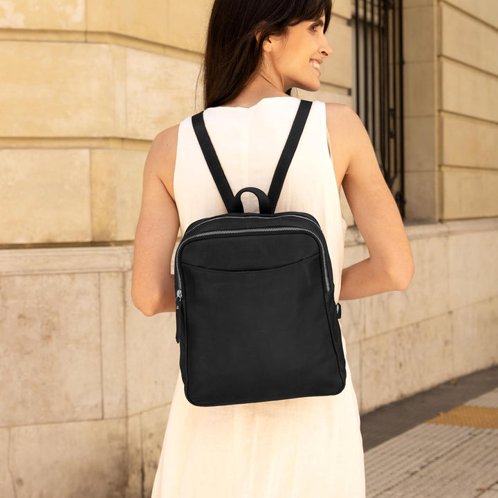 Gusti Rucksack Leder - Kelly Cityrucksack Lederrucksack Daypack Tagesrucksack Minirucksack klein Dam