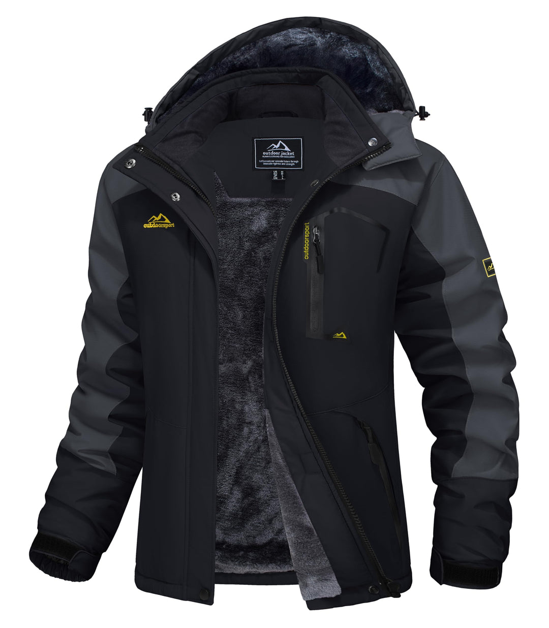 MAGCOMSEN Winterjacke Damen Softshell Funktionsjacke Wasserabweisende Outdoor Ski Jacke Fleece Windd
