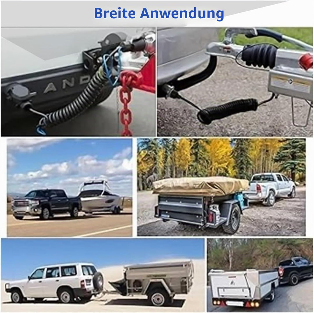 Spiralkabel 13 polig Anhängerkabel 12V Verlängerungskabel 3M Anhängerstecker 13 polig auf 13 polig A