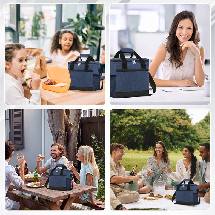 Kühltasche Wählbare Kapazität 15L, Thermotasche Picknicktasche Gross Isolierte Lunchtasche,Kühltasch