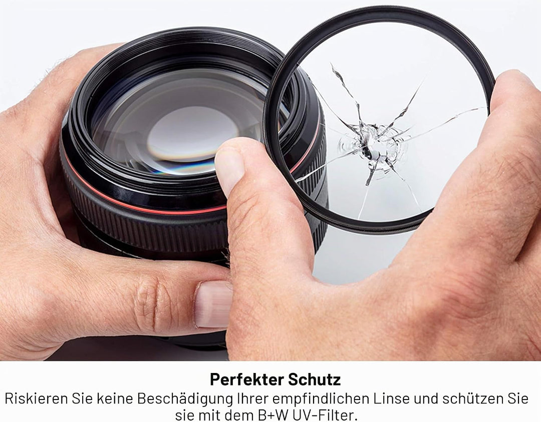 B+W 010 UV-Haze- und Schutz-Filter (43mm, T-Pro, Titan-Finish, MRC Nano, 16x vergütet, super slim, P