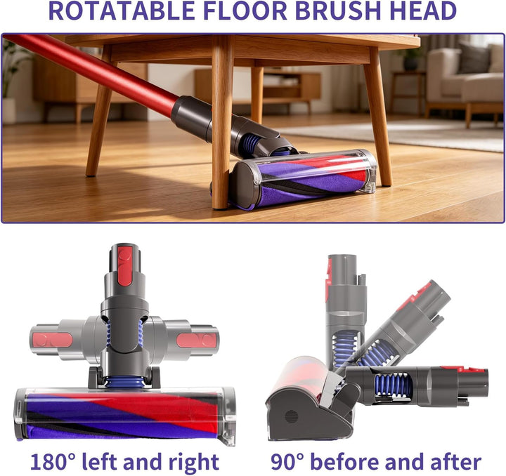 KENVOR Bürste Kompatibel mit Dyson V7, V8, V10, V11, V15, Gen 5 Staubsaugern, Bodendüse Softroller m