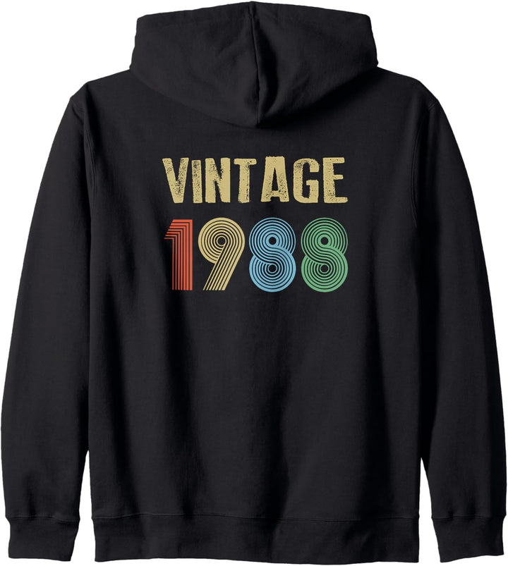 1988 Vintage Geburtstag Kapuzenjacke