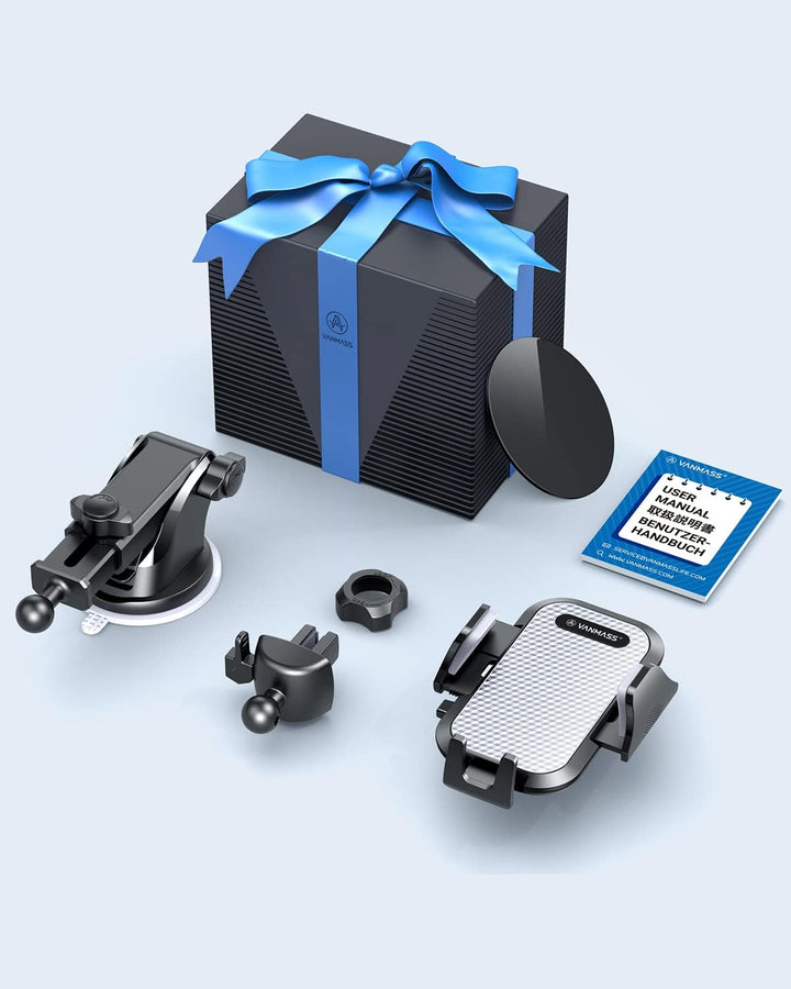 VANMASS Handyhalterung Auto 2026 Upgrade Super Stabil 3 in 1 Saugnapf & Lüftung 100% Sicher Universa