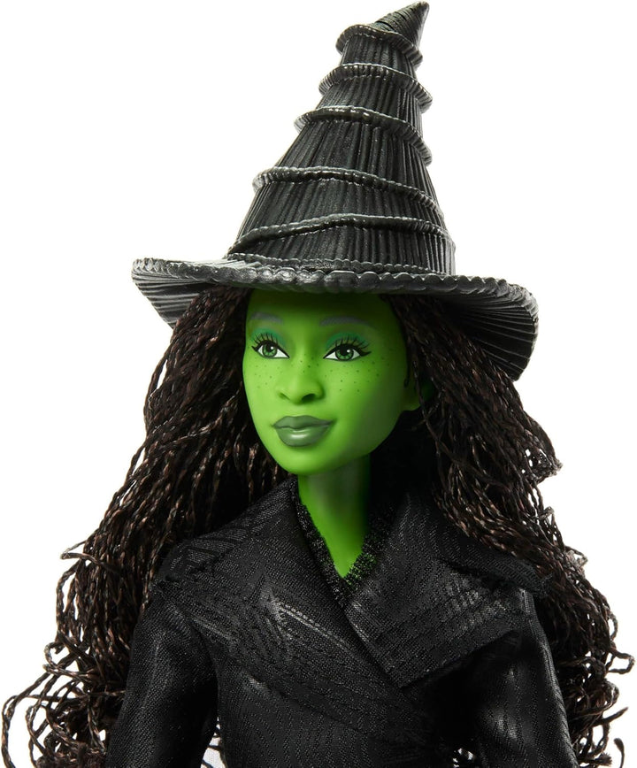 Mattel Wicked: Teil 2 von Universal Pictures Elphaba Deluxe-Modepuppe mit abnehmbarem Outfit und 4 A