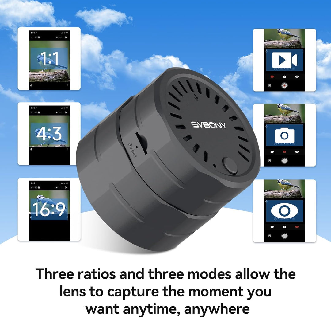 Svbony SV28 25-75x70 Spektiv mit SC002 WiFi Spektiv Kamera, Stativ, HD BAK4 Prisma FMC Handy Adapter