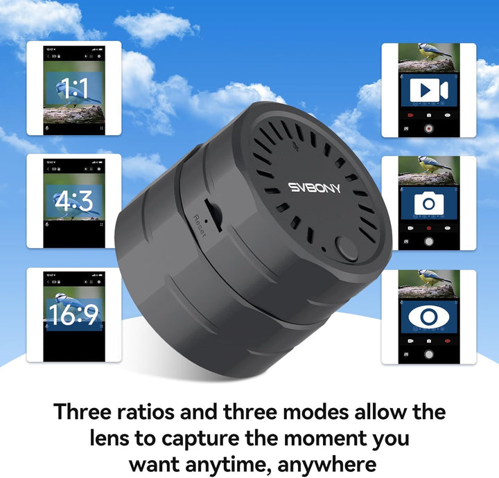 Svbony SV28 25-75x70 Spektiv mit SC002 WiFi Spektiv Kamera, Stativ, HD BAK4 Prisma FMC Handy Adapter