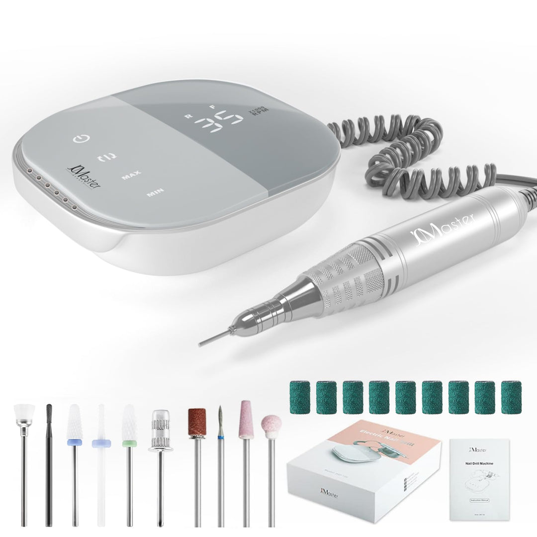 Nagelfräser JCMASTER® TouchPro+, Nagelfräser für Gelnägel 35,000 U/min, Stufenlose Regulierung, Nage