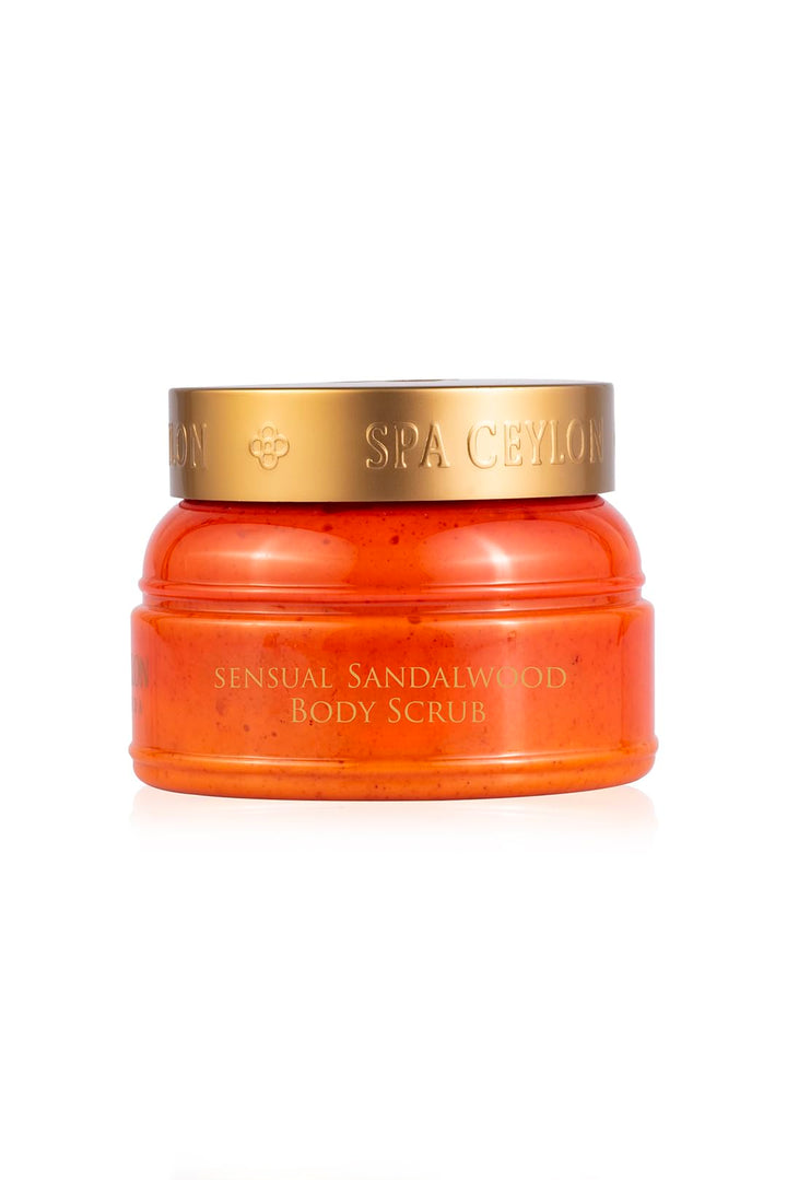 SPA CEYLON SENSUAL SANDALWOOD – Exfolierendes Body Scrub mit Sandelholz &amp; Walnussschalen, pflegt &amp; g