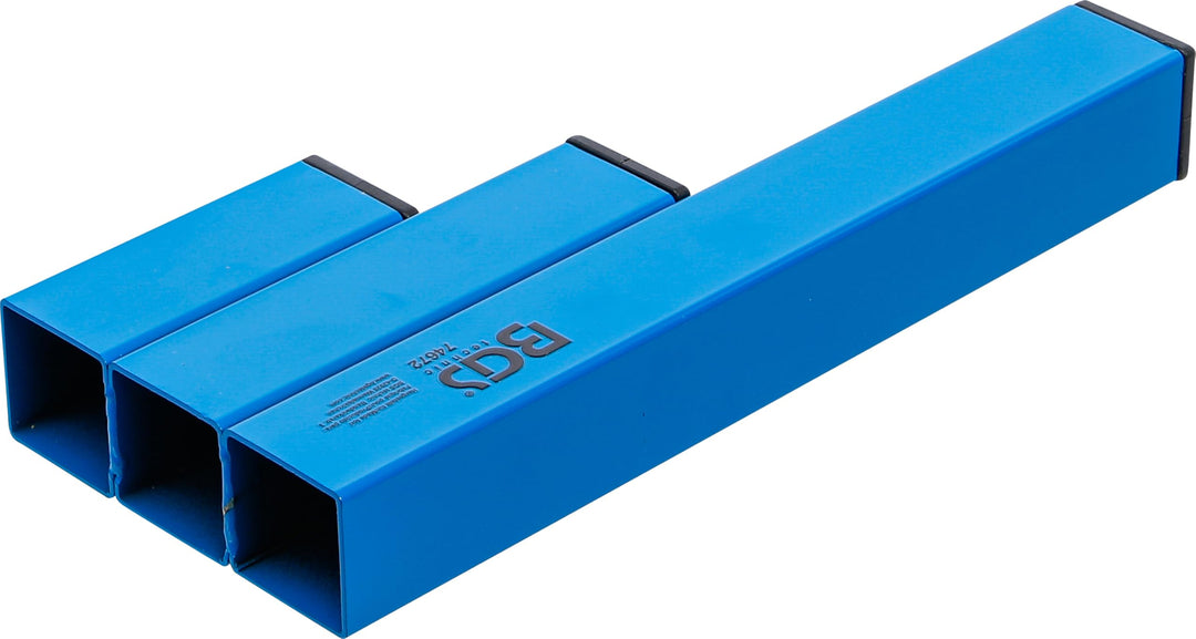 BGS 74672 | Magnet-Kabelbinder-Halter | 3 Fächer | pulverbeschichtet | Für bis zu 200 Kabelbinder |