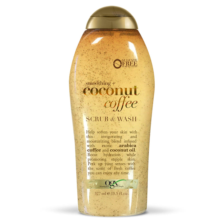 Ogx Coconut Coffee Body Wash - 19.5oz, 19.5 Oz Peeling, Peeling