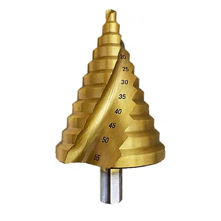 Hotiko HSS Stufenbohrer [12mm Schaft] Kegelbohrer Ø 6-55mm Schälbohrer ideal für Metall, Holz, Kunst