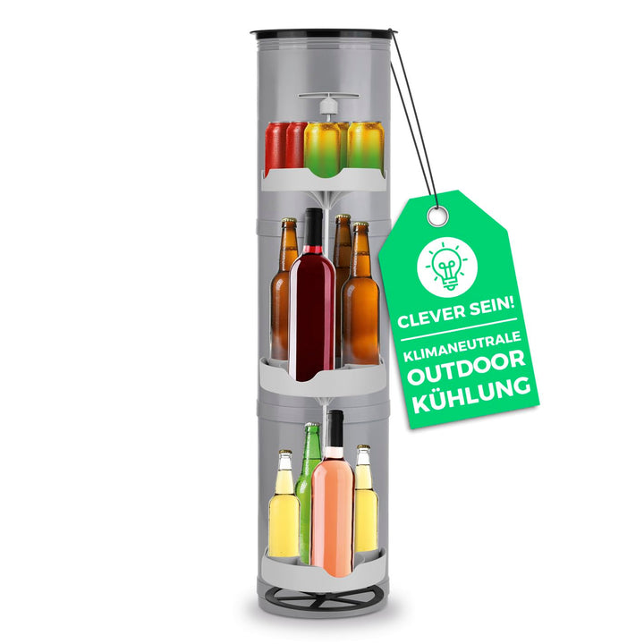 EASYmaxx Flaschenkühler Outdoor | Flaschen- und Dosen-Kühler | Erdloch Bierkühler | Bis zu 13 Flasch